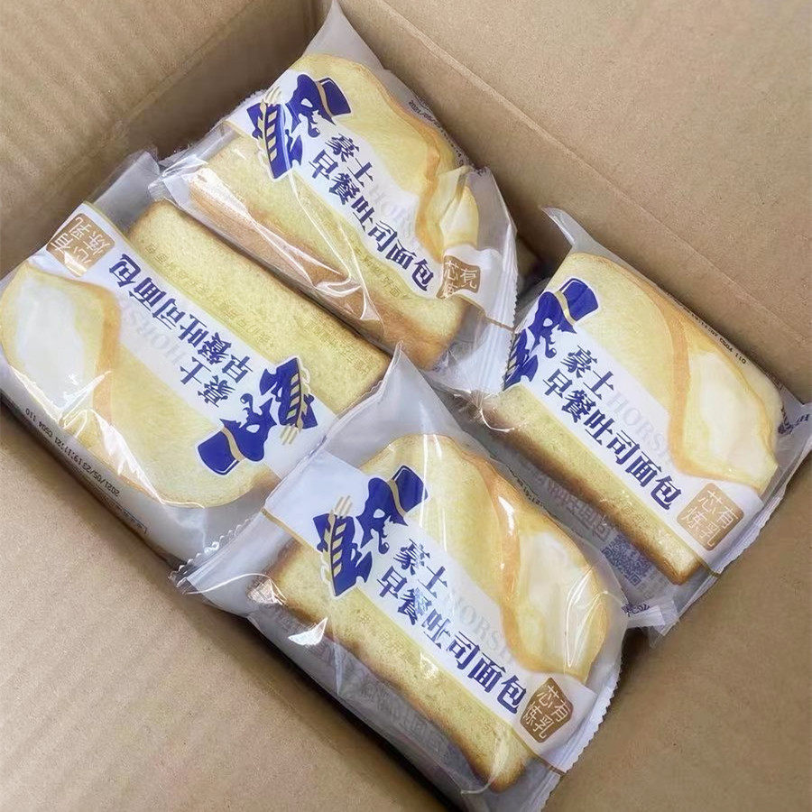 豪士早餐吐司炼乳土豪乳酸菌面包片整箱豪土毫红豆西式糕点