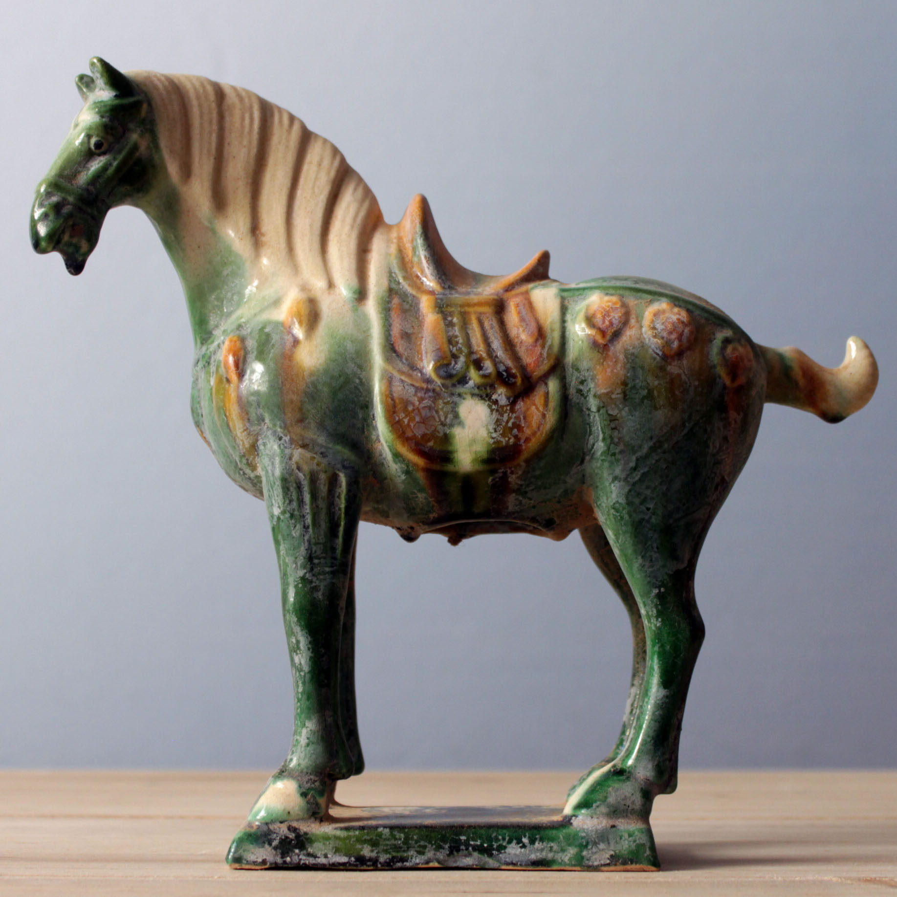 陶瓷马摆设工艺品装饰工艺装饰客厅摆设唐三彩生肖马摆件摆件