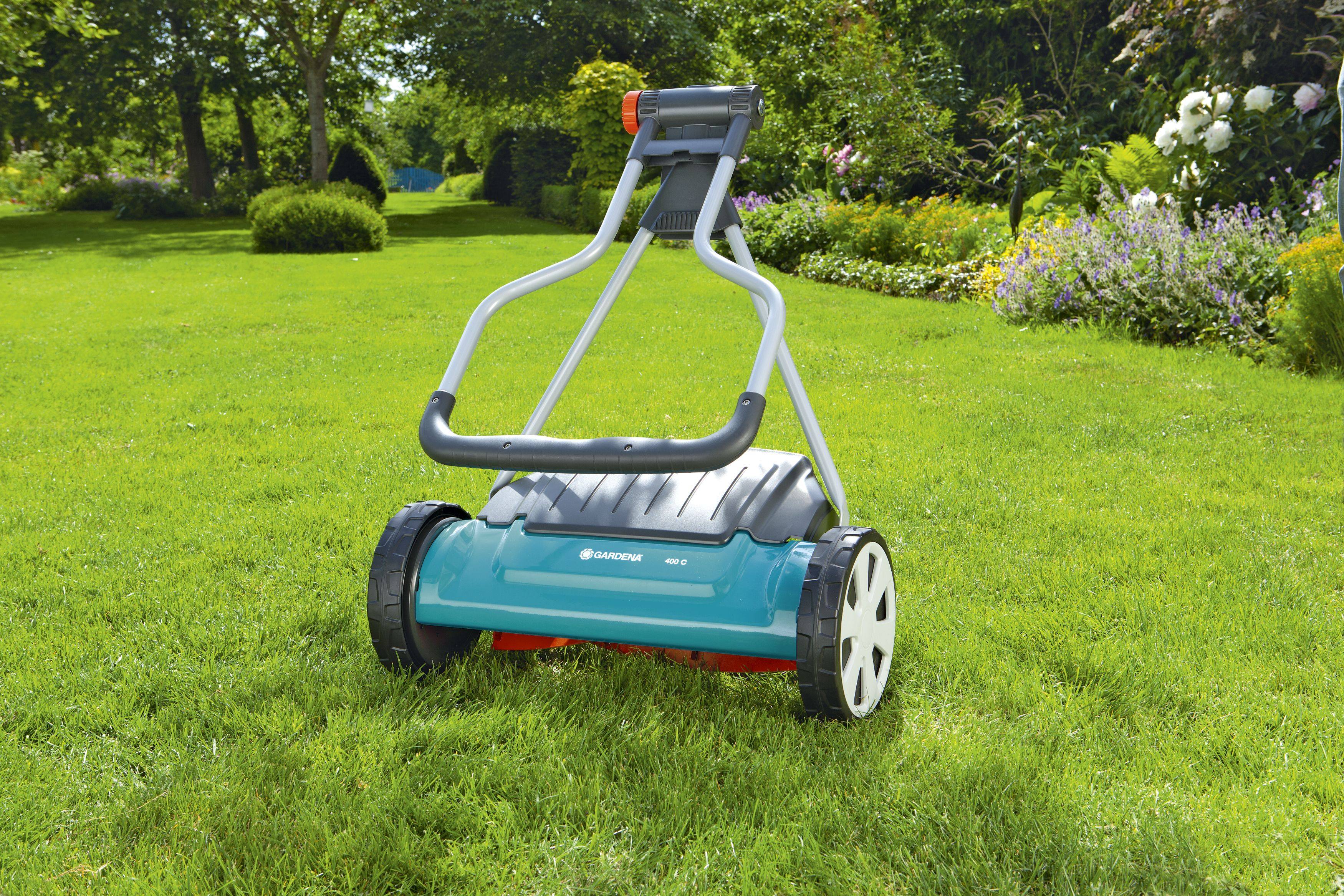 德国进口gardena嘉丁拿 精细修剪草坪 小型家用园艺除草机割草机