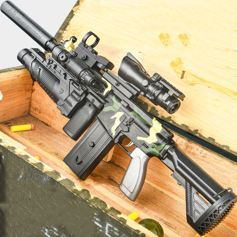 电动连发软弹枪m416儿童玩具枪机关枪热伙仿真男孩小手枪吃鸡装备