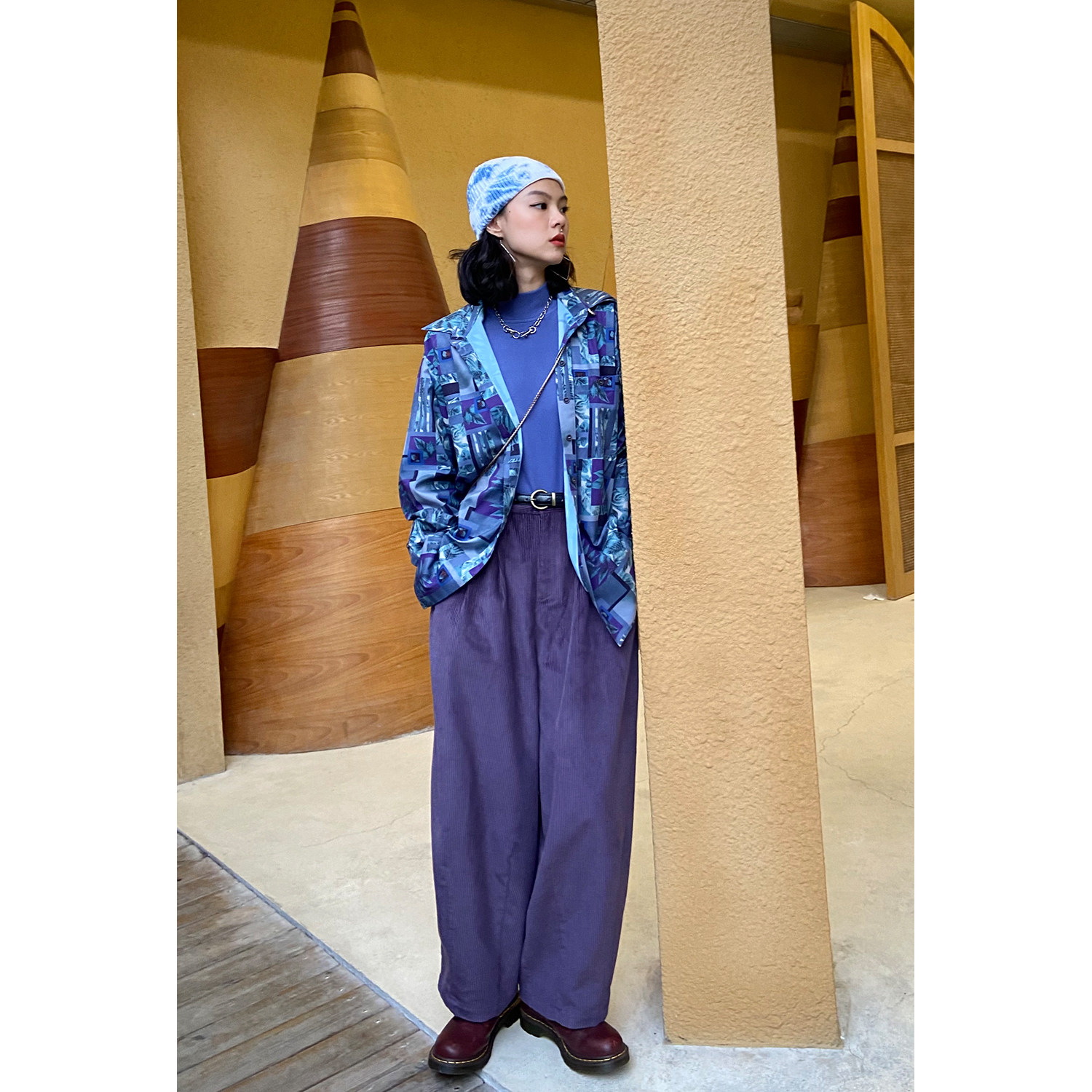 限量化学少女阿拉丁灯笼裤灯芯绒休闲裤秋冬宽松阔腿休闲裤