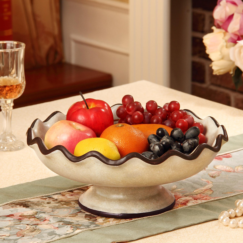 水果果盘家用客厅陶瓷创意欧式奢华美式茶几果盆