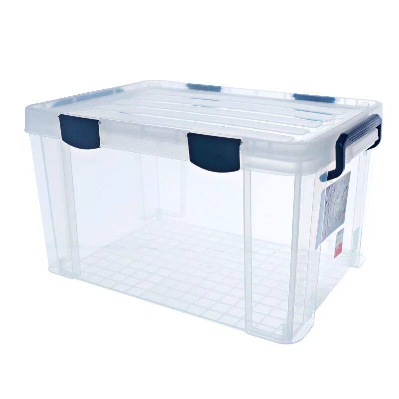 禧天龙防潮密封收纳箱衣服被子食品整理箱塑料有盖透明收纳盒储物