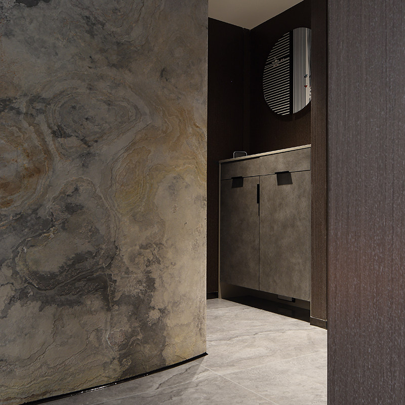 瑞赫姆超薄石材柔性板岩石皮饰面大板瓷砖岩板客厅沙发玄关背景