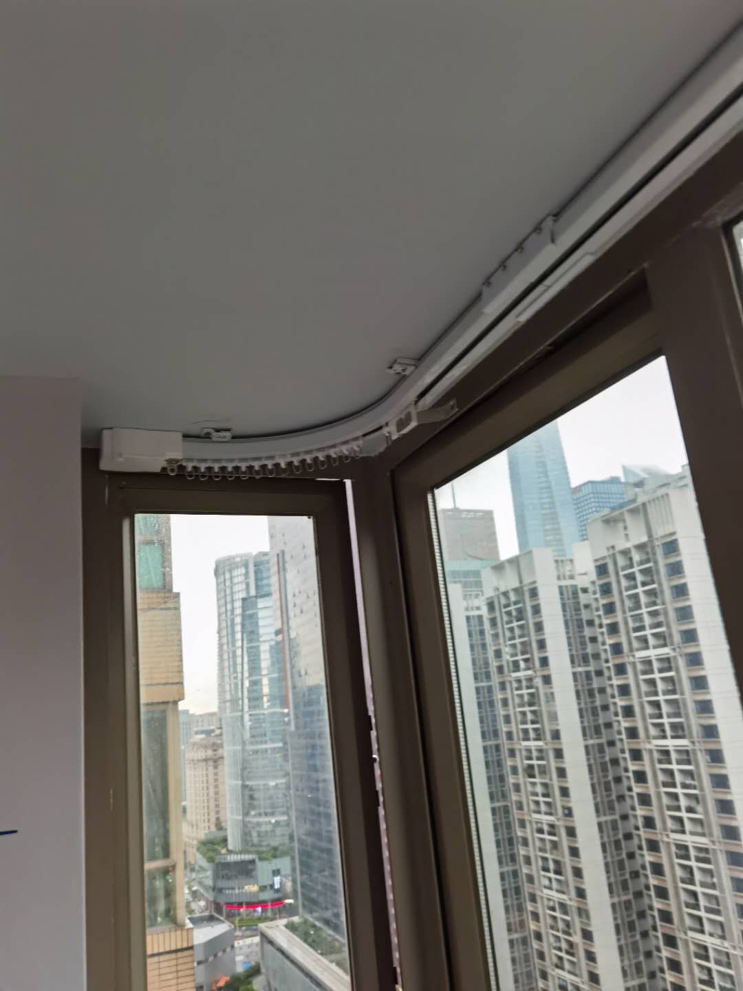 轨道电动窗帘智能家居飘窗90度转角弯轨小米自动电动窗帘