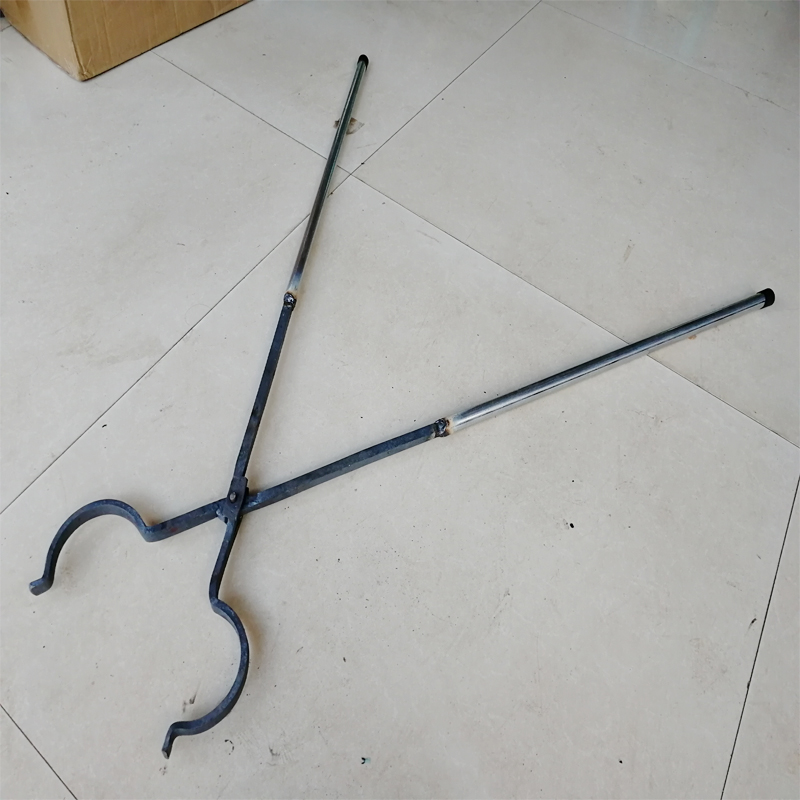 新款焊管加长捕狗钳子多功能安防咬逮狗狐鳄抓其它夹持类工具