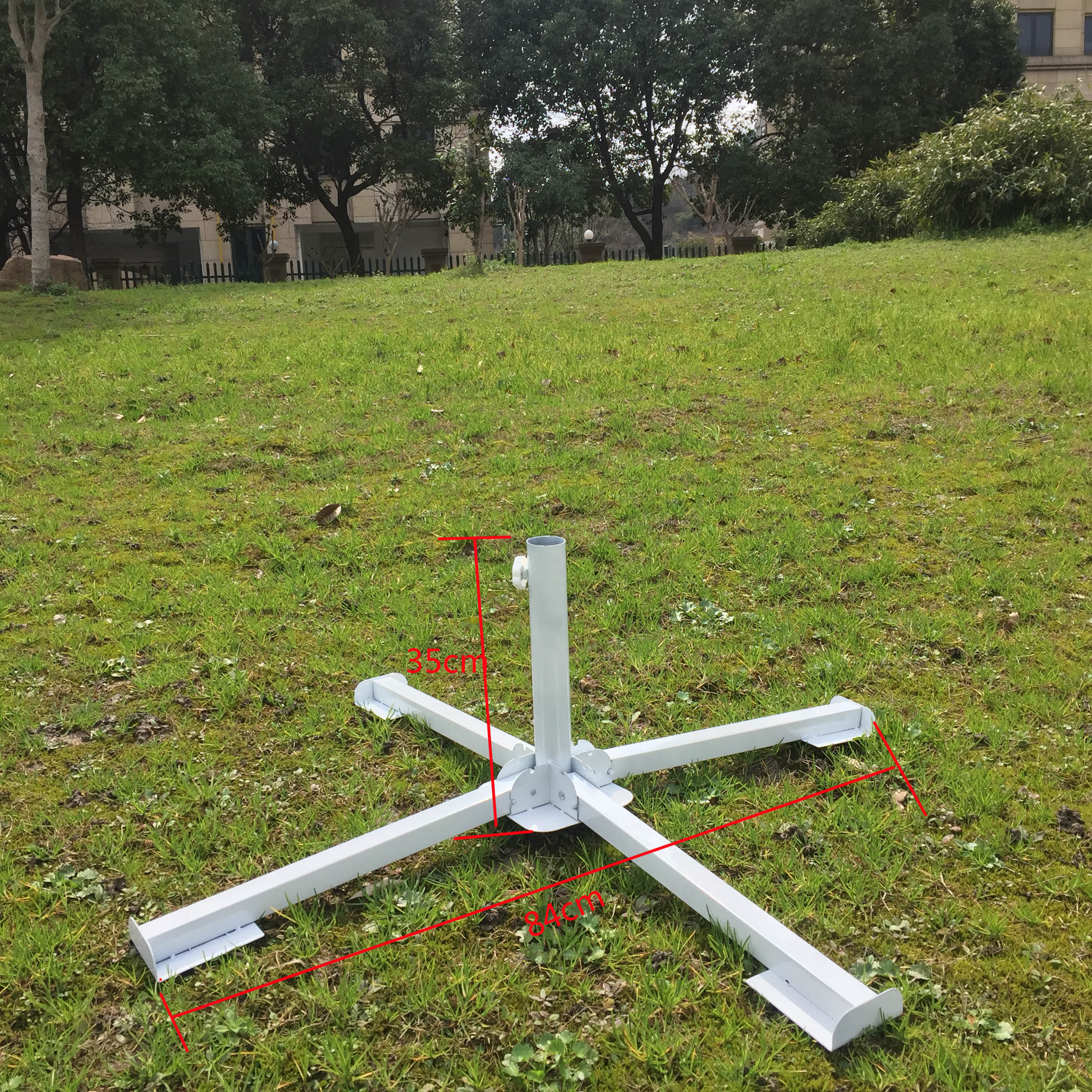 户外太阳底座水座折叠钢座遮阳伞底座广告伞伞坐支架注水灌沙伞座