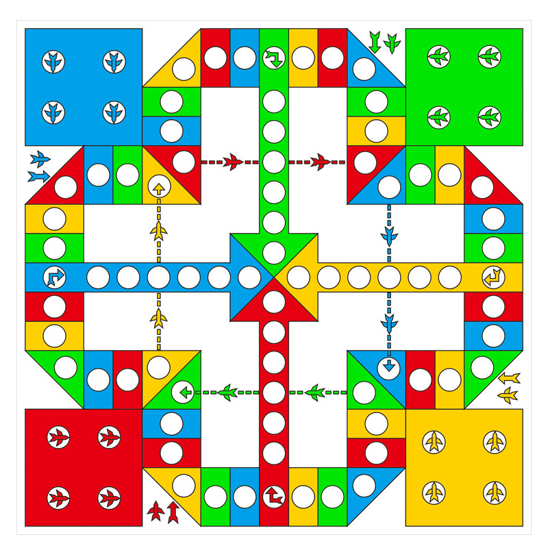 飞行棋大号地毯立体飞机棋子桌面游戏儿童益智玩具飞行棋