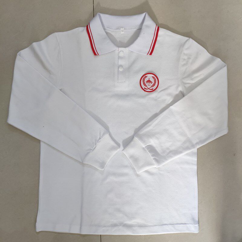 北京夏季长袖短袖polo育才女同男女纯棉校服校服