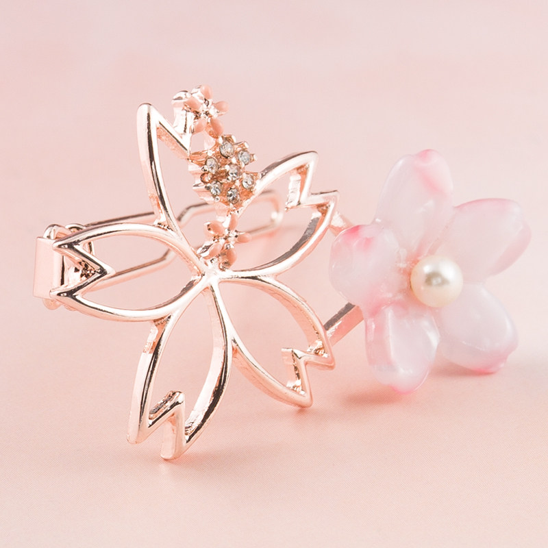 日本osewaya镂空樱花发夹边夹lolita甜美美少女可爱发饰