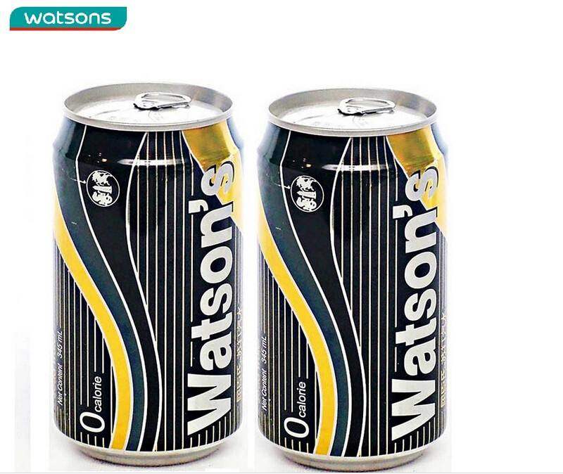 watsons屈臣氏原味苏打水330ml24听罐装整箱特价饮用水