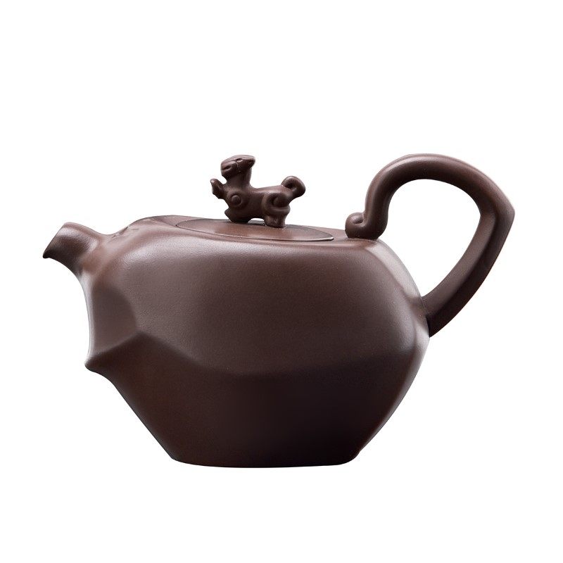 天福茗茶陆羽紫砂萌虎招财紫泥生肖寅虎茶壶茶具茶壶