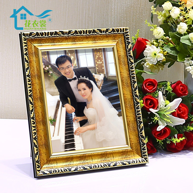 相框摆台婚纱照制作6        20寸洗照片现代简约全家福照片放大