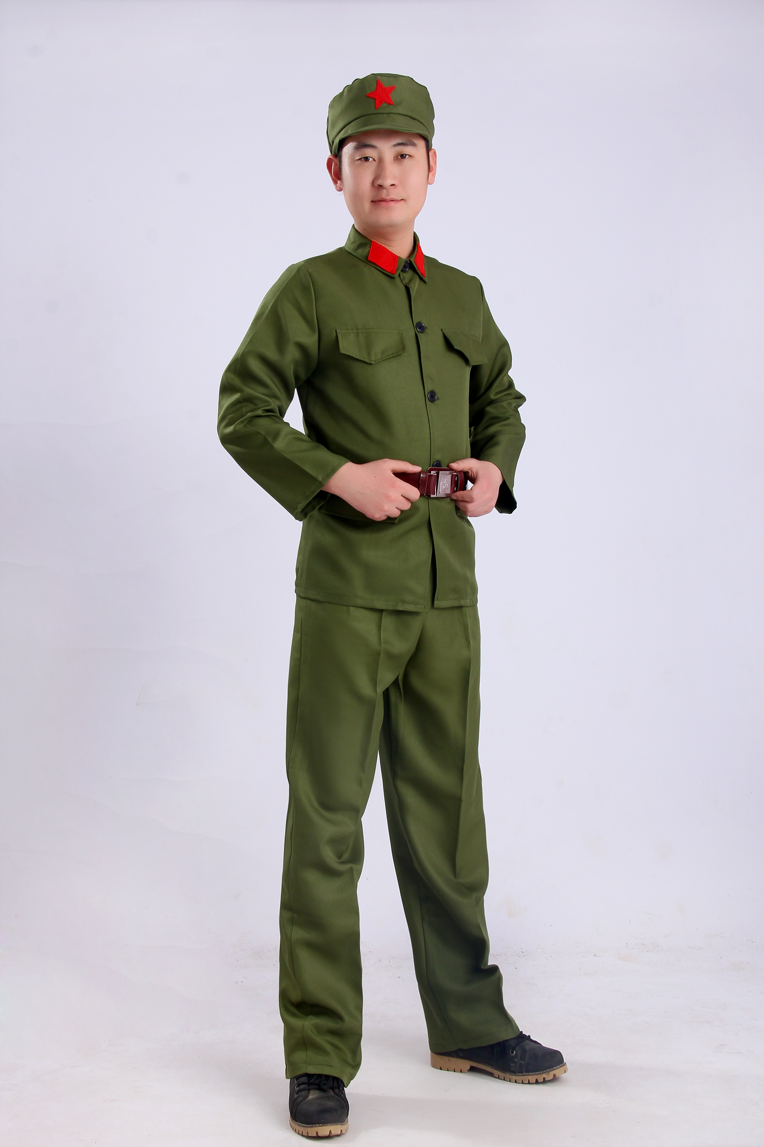成人红军服八路军服装抗战服装红卫兵服表演衣服舞蹈军装合唱服