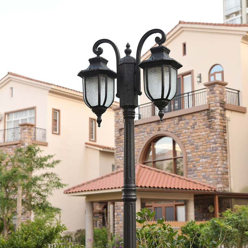 户外景观家用欧式庭院小区高杆灯别墅景观灯防水景观庭院灯饰