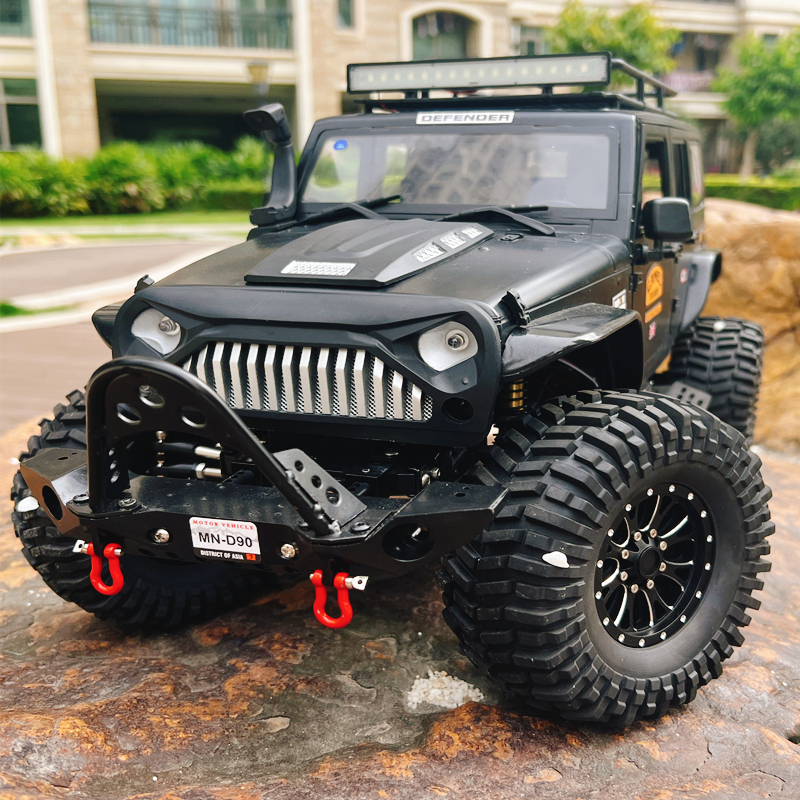 牧马人scx10遥控车rc四驱金属越野攀爬车门门桥车模