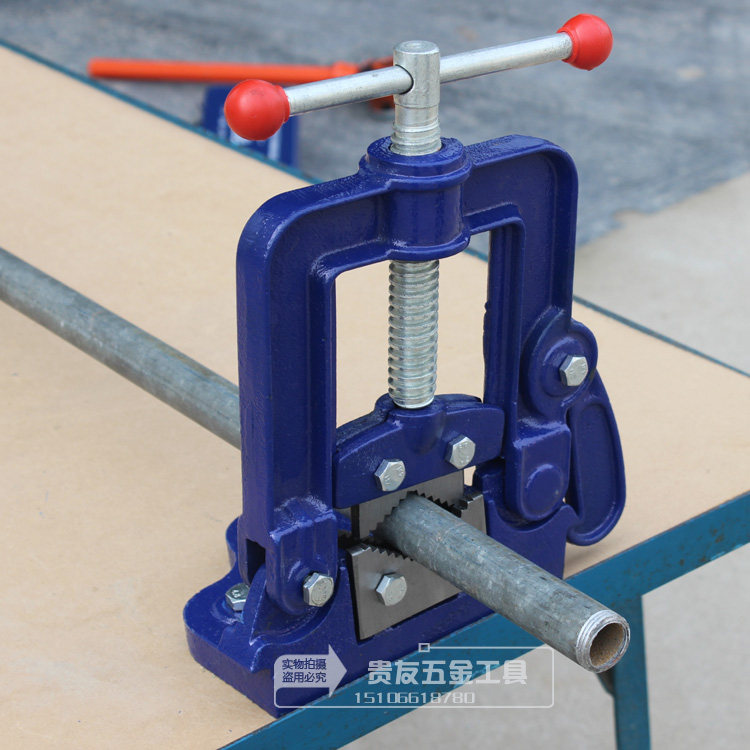 管子龙门重型虎钳包邮龙门架架子台钳2号手动工具台虎钳