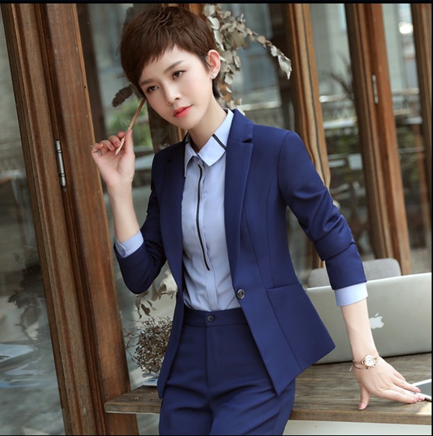 春秋装新款职业装女装套装时尚面试正装工装套裙气质西服工作服