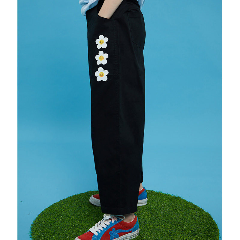 【Oxy潮牌店】Oxystudio春秋三花九分裤直筒休闲裤高煜霏同款