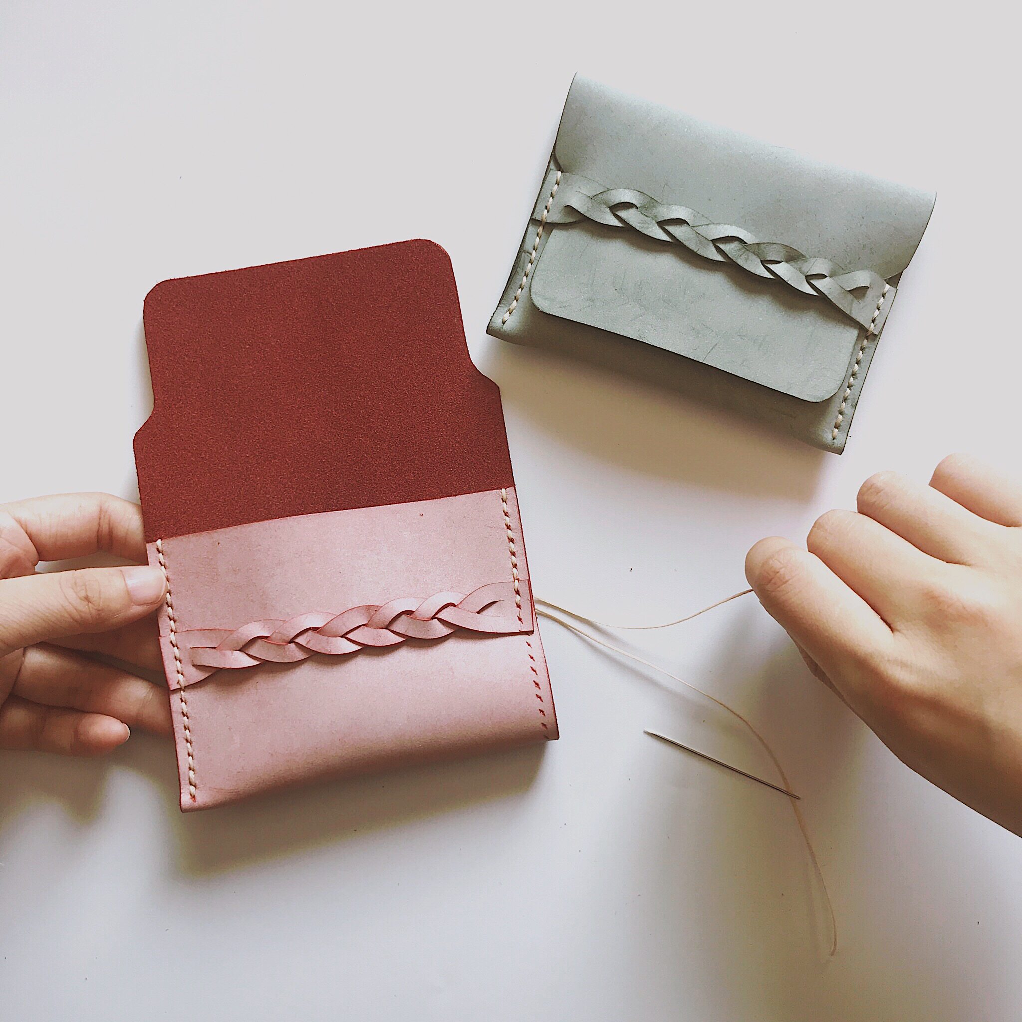 匠音手工编织卡包材料diy零钱钱包半成品闺蜜卡包