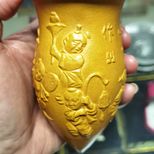 天一阁精品津门名家范制套模花荷叶鸡心蝈蝈葫芦爬虫