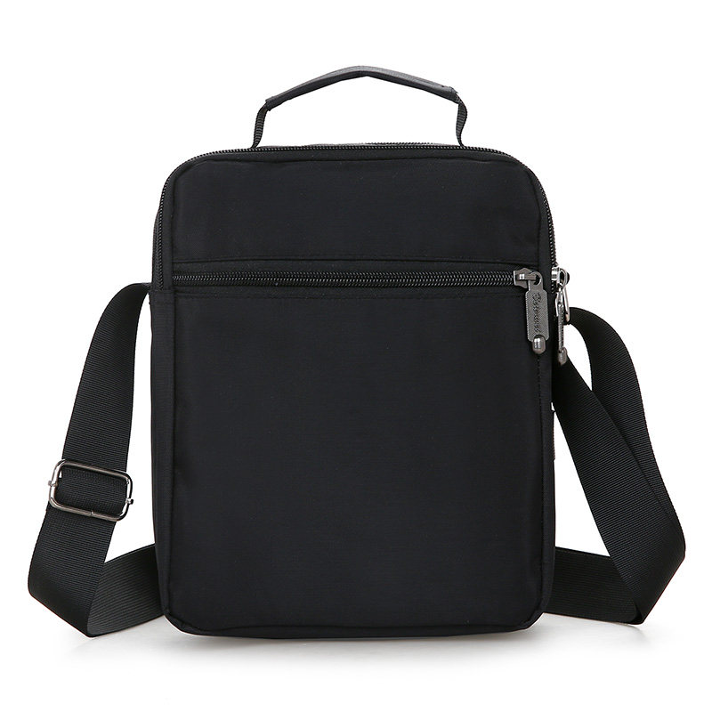 父亲爸爸包包男包中老年单肩包斜挎包休闲防水牛津布老头包水杯袋