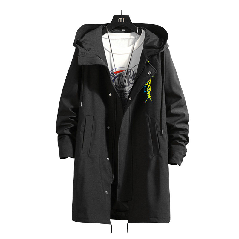 秀洛游戏周边赛博朋克2077中长风衣青少年xbox风衣