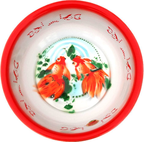 搪瓷华科双搪特厚素花洗脸盆洗脚脚盆婚庆结婚脸盆