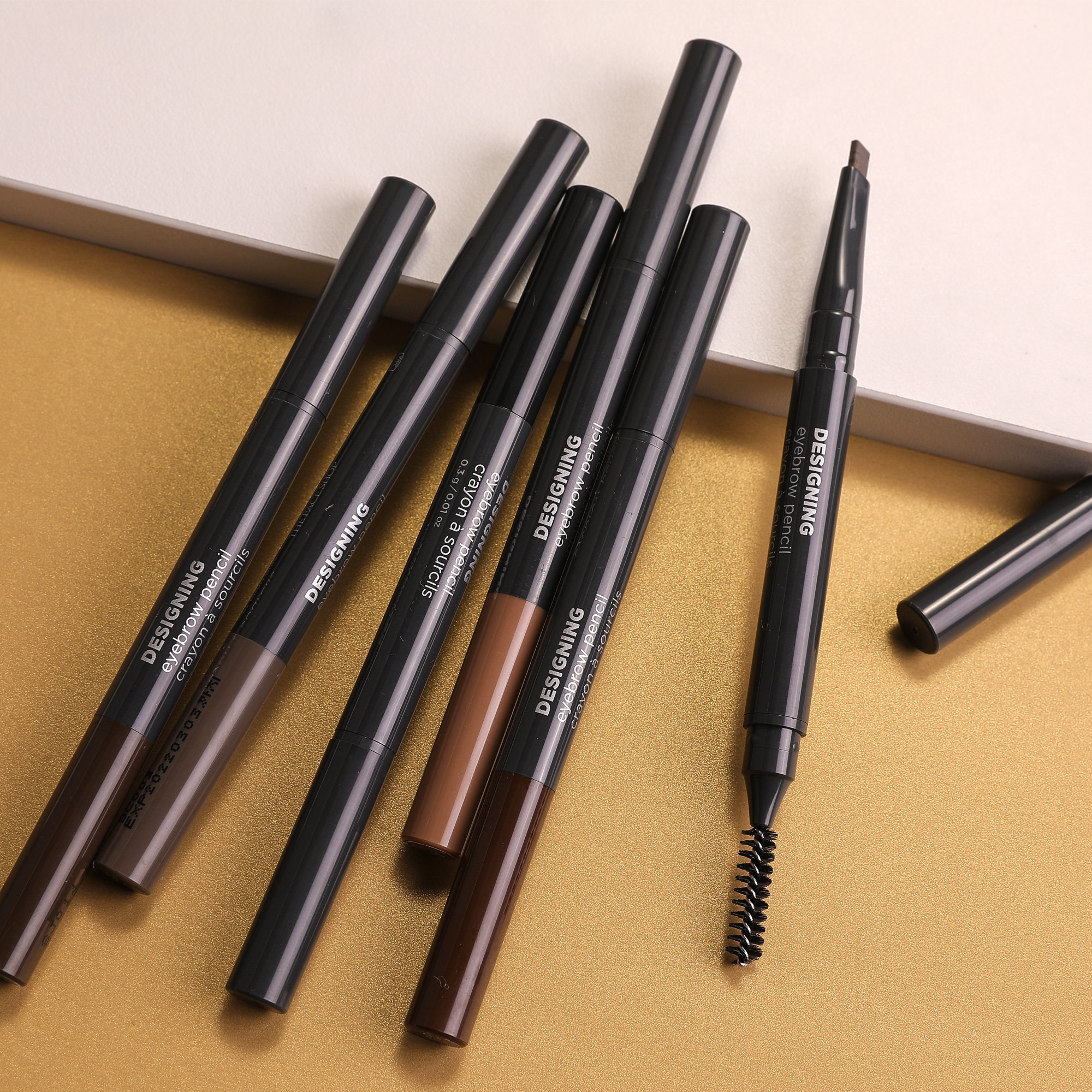 正品韩国菲诗小铺双头自动眉笔女 防水持久不脱色根根分明初学者