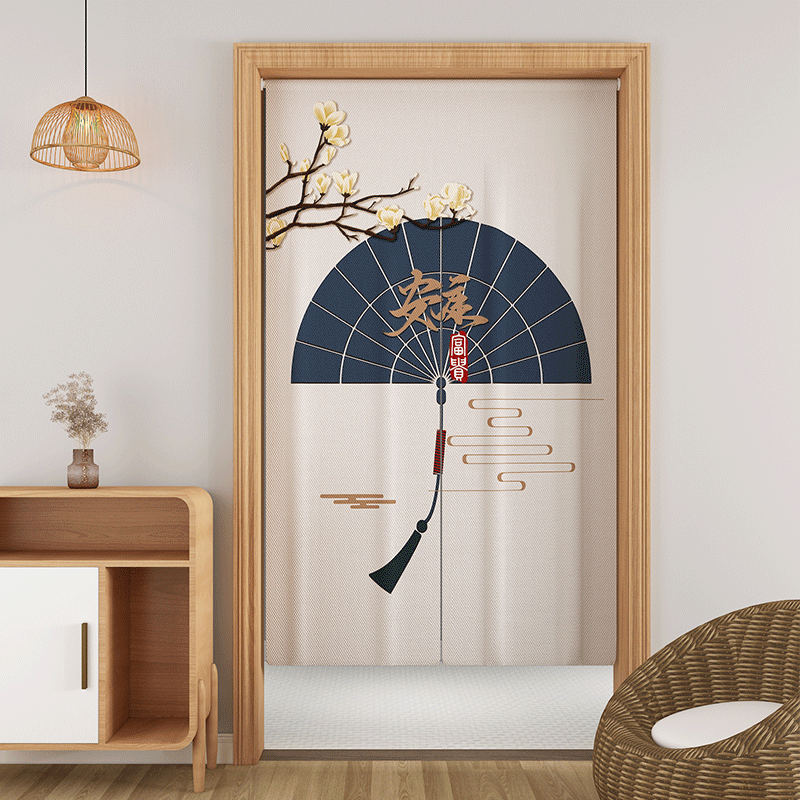 门帘对门厕所化解风水布艺走廊过道隔断入户门帘