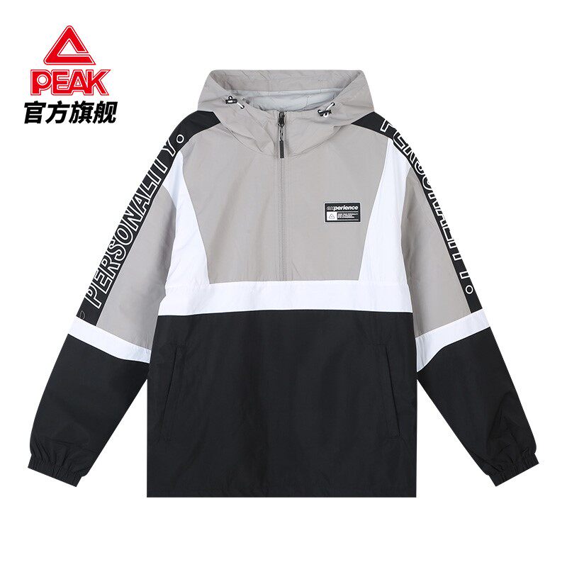 匹克运动2021春秋新款薄款外套时尚连帽休闲运动风衣