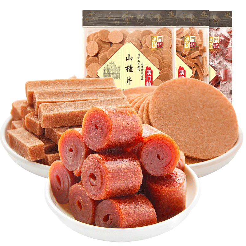 山楂500g 包邮 顺丰 葡记 山楂条山楂片山楂卷山楂制品零食小吃