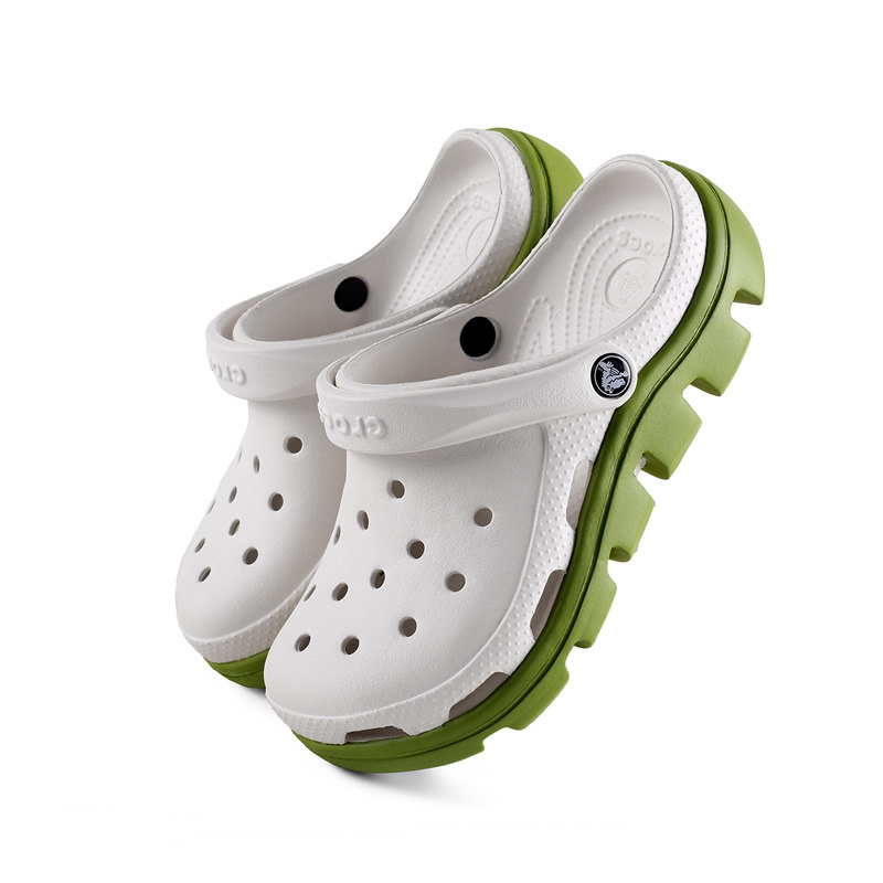 cross洞洞鞋男凉鞋防滑软底越南ins厚底透气沙滩鞋