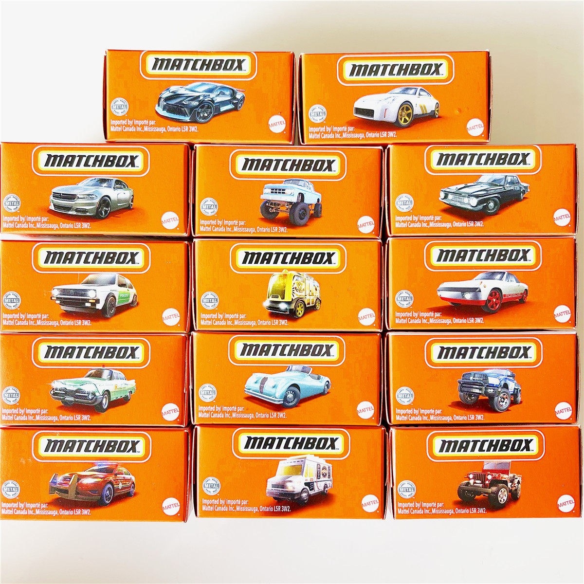 美泰火柴盒matchbox彩盒盒装合金车模dnk70布加迪奔驰车模