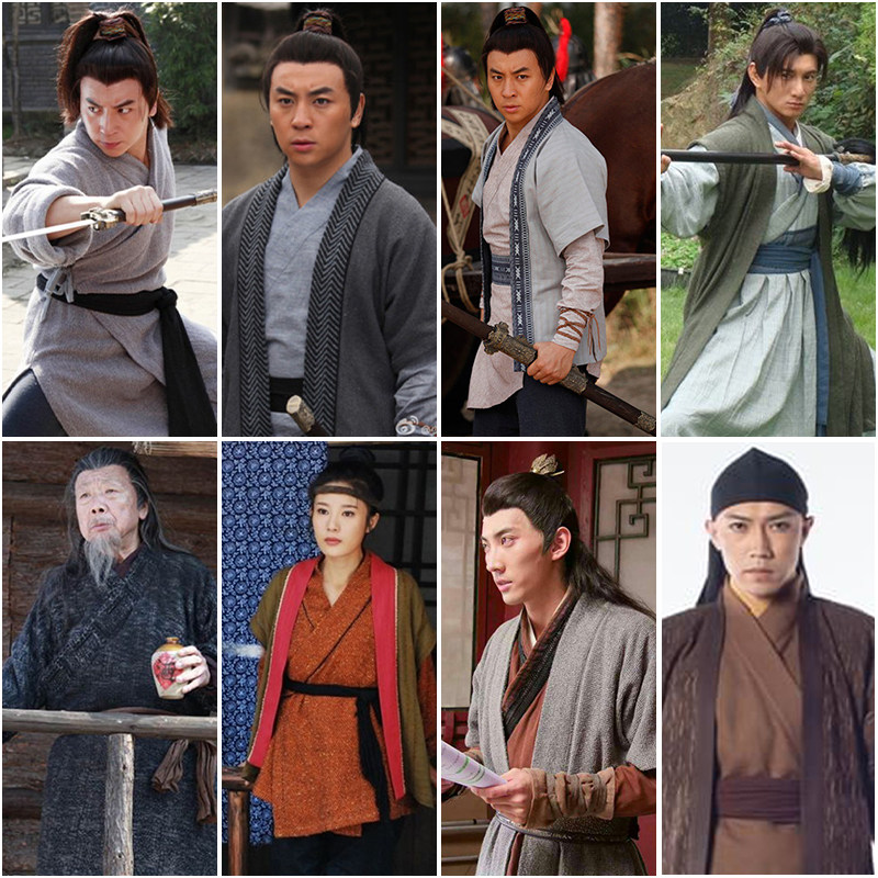 武林侠客演出服演出棉麻少林汉服客服武侠猛虎民族服装