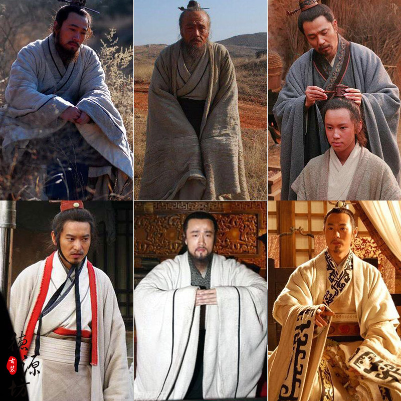 孔子春秋同款春秋战国时期影视古装书生大臣广袖民族服装