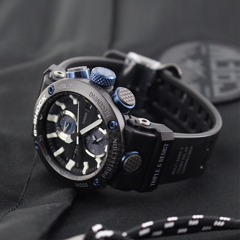 casio卡西欧男士手表g-shock电波太阳能运动防水表gpw/gwr-b1000-mc