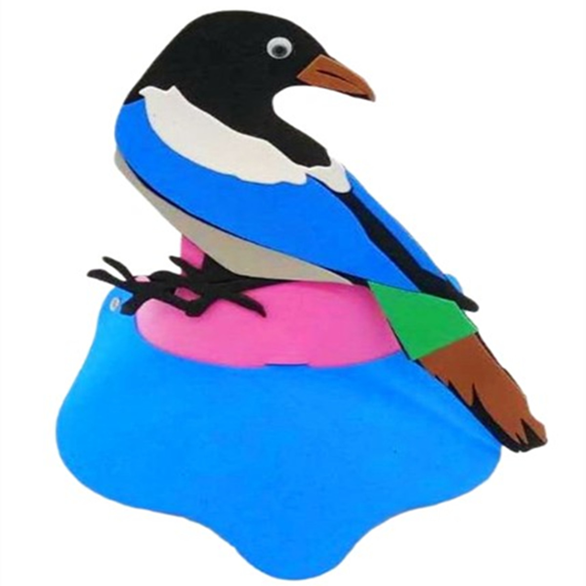 小鸟头饰幼儿园仙鹤天鹅乌鸦孔雀鸽子帽子表演头饰