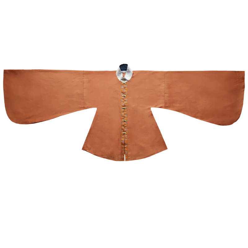 福鹿鹿记汉服橘星明制袄裙竖领对襟短衫立领汉服定制