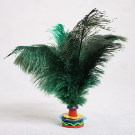 踢毽子 软毛毽子大号鸵鸟毛毽子 比赛专用