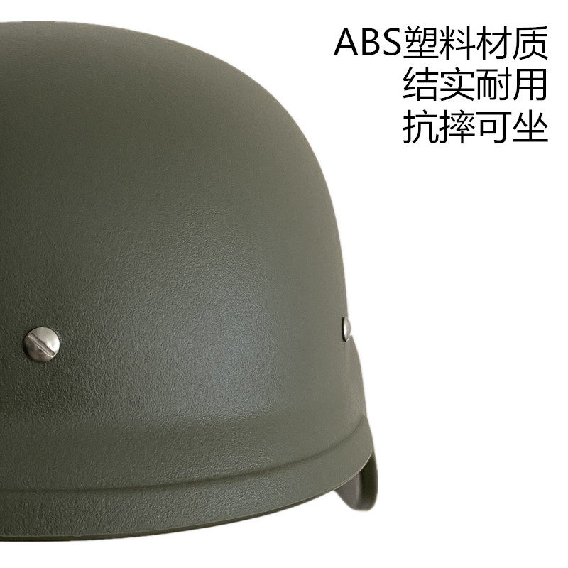 轻型qgf03塑料头盔超轻战术训练含内悬挂超纤皮头盔