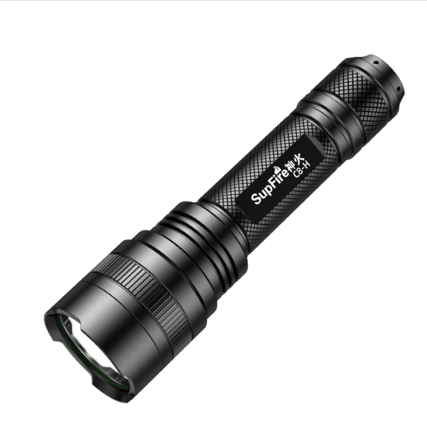supfire神火c8强光手电筒充电超亮多功能远射led手电筒