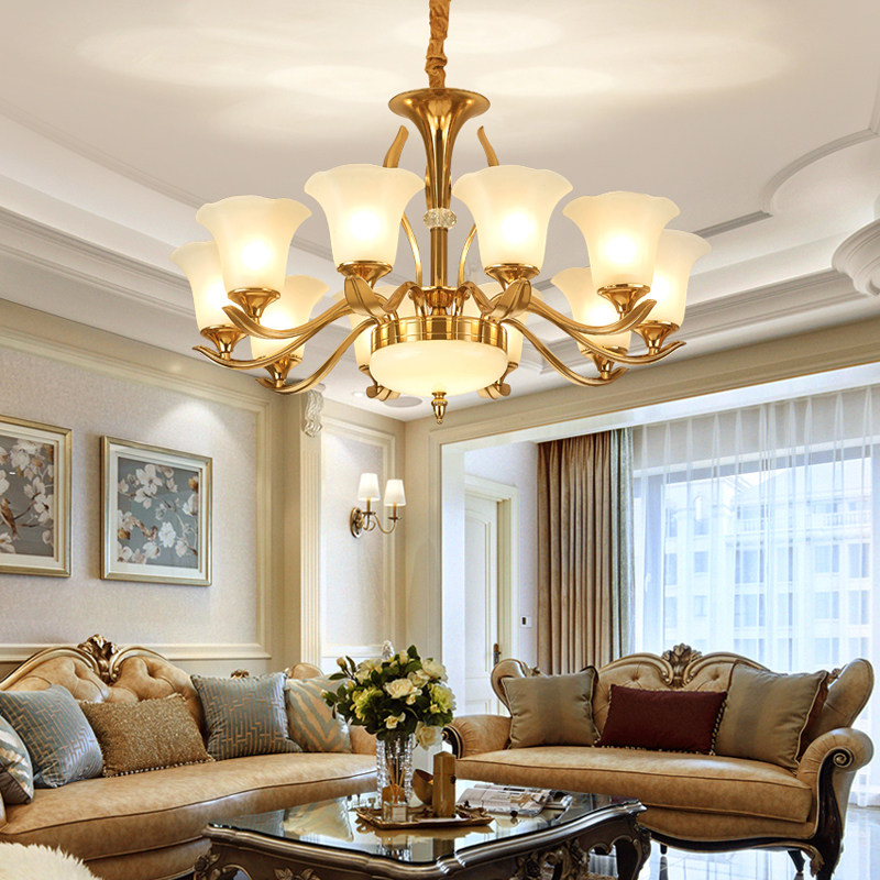 欧式吊灯客厅灯锌合金奢华大气卧室餐厅吊灯简欧led灯具灯饰