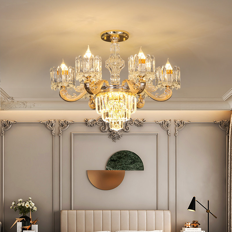 新款欧式客厅吊灯2020年水晶轻奢客厅灯大气现代简约大厅餐厅灯饰