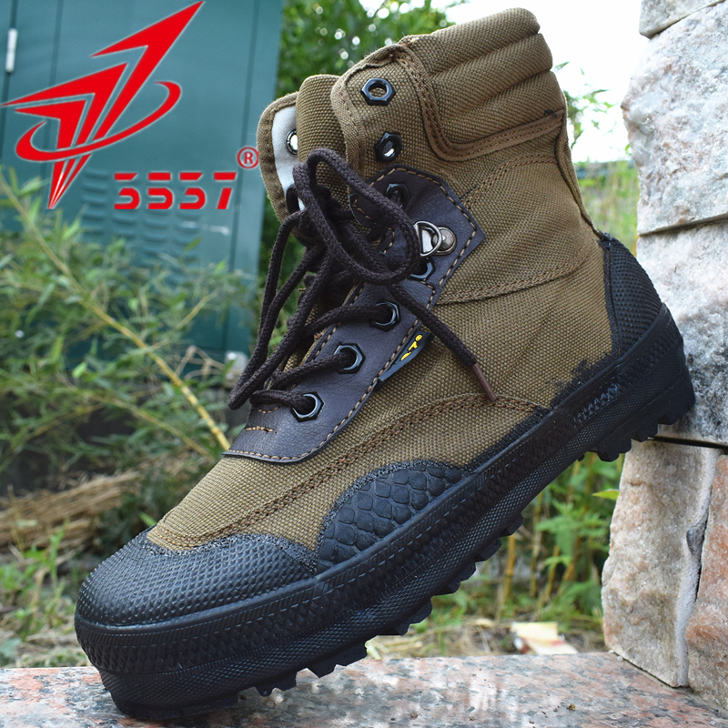 3537正品解放鞋高帮男户外劳保工地耐磨帆布高腰特种兵军男登山鞋
