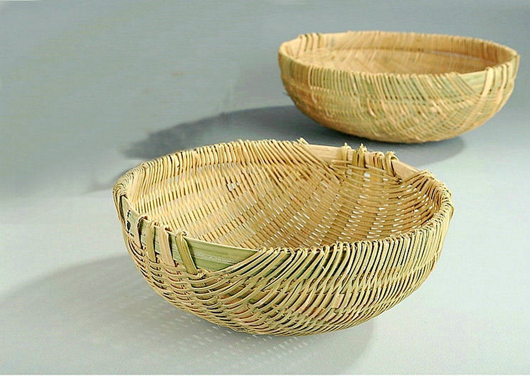 竹编篓筐品竹竹制毛竹制水竹制品手工家用篮子竹编