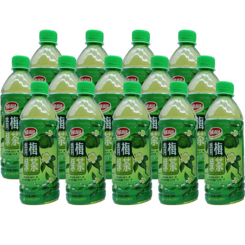 新货达利园青梅绿茶500ml瓶装果味茶饮料全国包邮茶饮料
