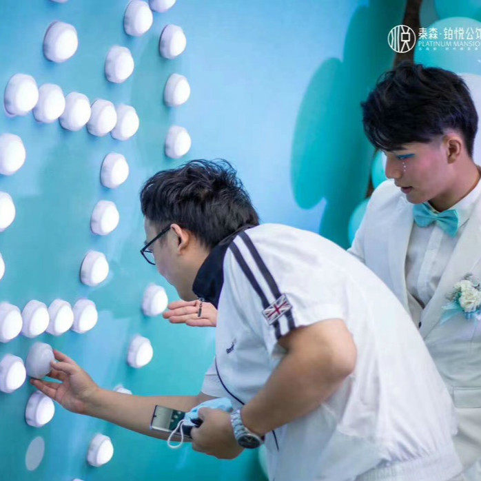 幼儿园打卡光盘行动签到按压小夜灯拍拍拼字教室小夜灯