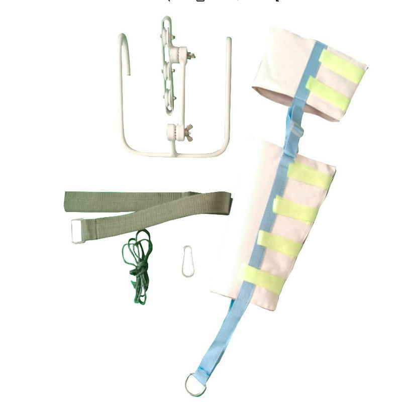 下肢皮牵引带大腿骨折牵引器腿部拉伸器家用膝关节床头吊砖牵引架