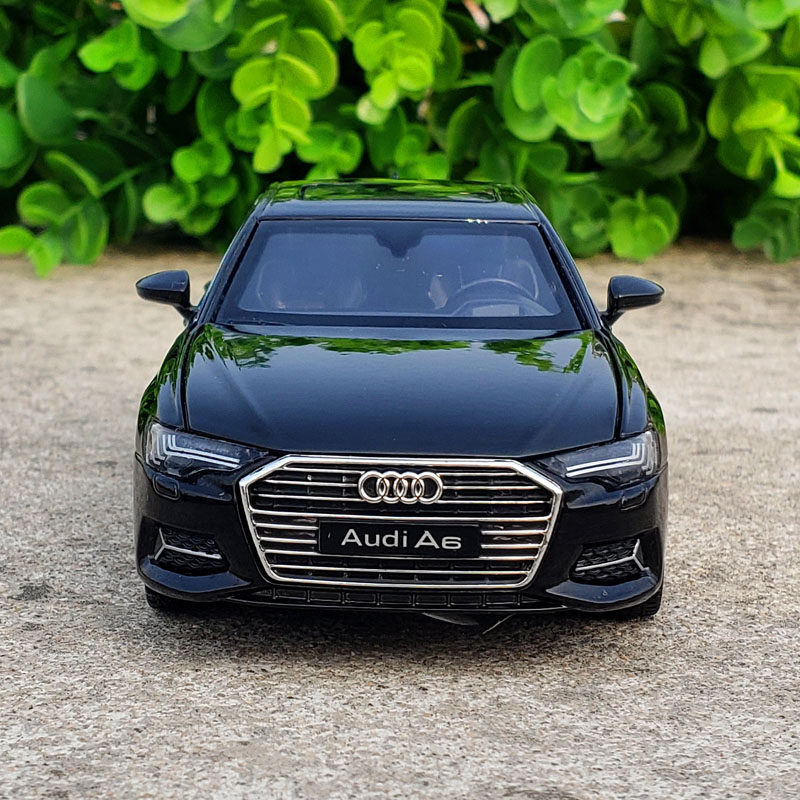 奥迪a6合金汽车模型仿真金属车模收藏摆件开门车模